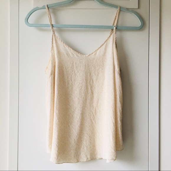 Wilfred Tops - Wilfred 100% silk camisole top sz S beige floral